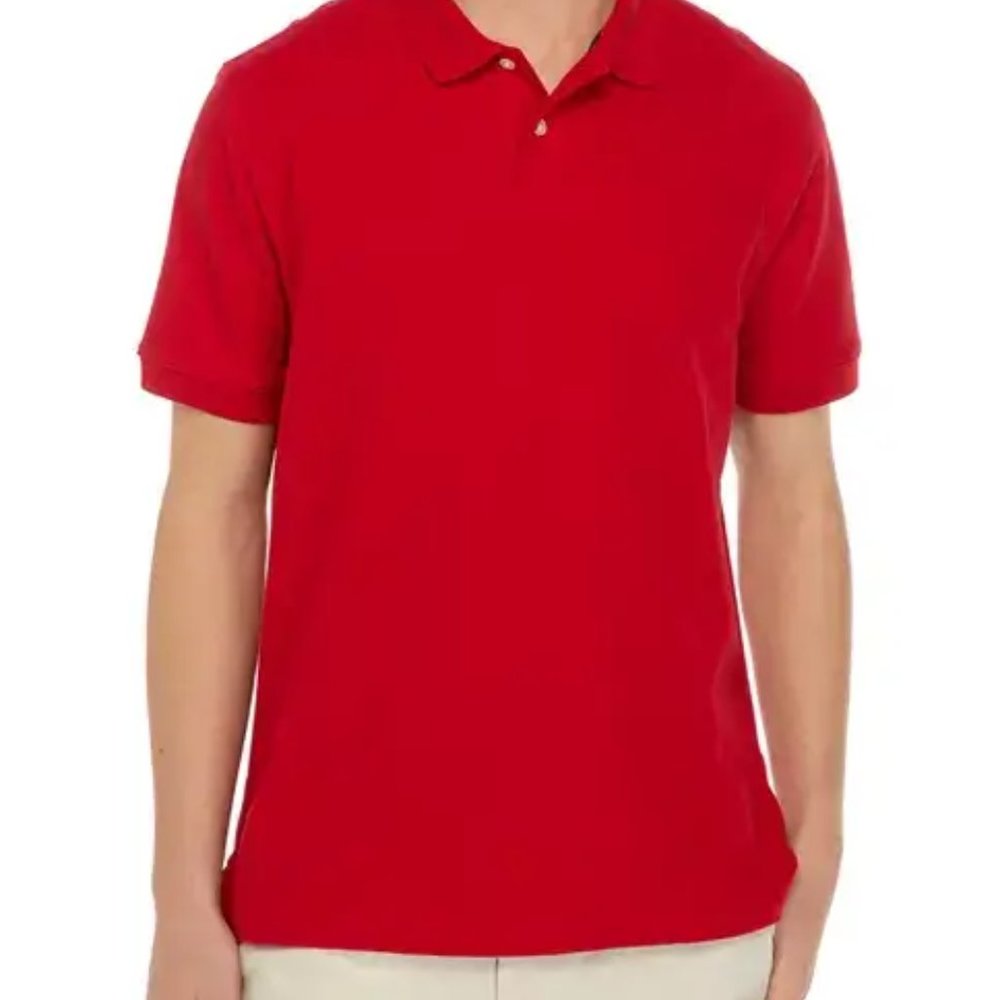 Men's Short Sleeve Polo Saddlebred Red